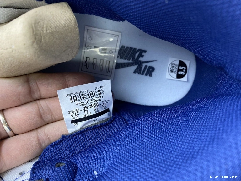 555088-106  Jordan Air “Metallic Navy 1 OG 0405